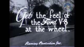 Ford Car Commercials for the Ford V8. December 20, 1939