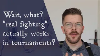 HEMA tournaments, 'real fighting' and context