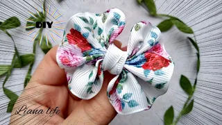 🎀ЗАКОЛКИ для волос СВОИМИ РУКАМИ|🎀 Бантики из ленты 2.5 см|DIY|BOW|laço😍💓