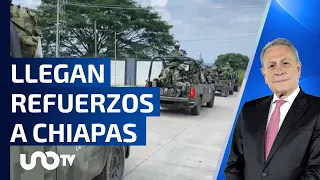 Fuerzas de seguridad federal contra bloqueos carreteros en Chiapas