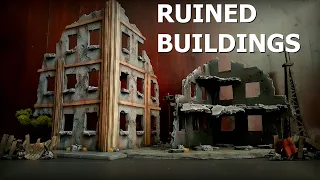 Miniature Ruined Buildings for Wargaming Terrain and Tabletop Games - How to Build Easy Terrain