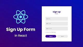 How To Make Sign In & Sign Up Form Using React JS | ReactJS Login & Registration Form