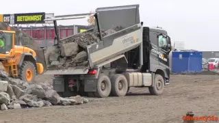 Volvo FH 540 Euro 6 Dump Truck Tipping Rocks