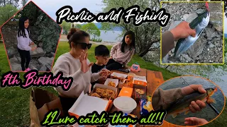 Never a dull moment with the kids lPicnic and Fishing  too many fish l Kadelynns 7th Birthday May 15