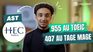 ADMIS HEC : 407 au TAGE MAGE et 955 au TOEIC !