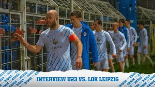 🎤Interview nach dem U23-Spiel bei Lok Leipzig | Regionalliga Nordost⚽