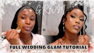 Vlogmas Day 2: FULL WEDDING GLAM | 3 in 1 GRWM, Hair, Makeup, and Dress Up. Flawless makeup Tutorial