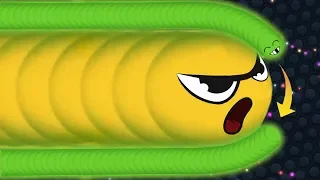 Slither.io 1 Troll Tiny Snake vs Giant Snakes Epic Slitherio Gameplay!