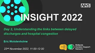 Insight 2022 - Understanding the links between delayed discharges and hospital congestion