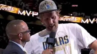 2011 NBA Finals MVP: Dirk Nowitzki - MVP Award Trophy Presentation