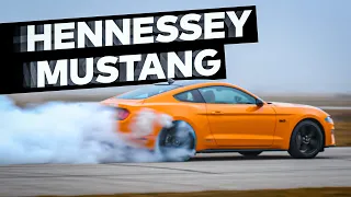 Supercharged Acceleration and Donuts! // HPE800 MUSTANG GT by HENNESSEY