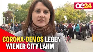 Nationalfeiertag: Corona-Demos legen Wiener City lahm