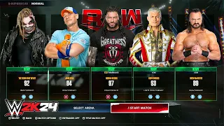 WWE 2K24 My First LIVE Stream - WWE 2K24 Roman Reigns John Cena Cody Rhodes Live Stream