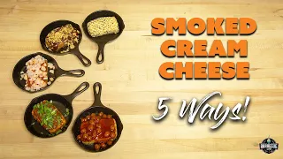 Smoked Cream Cheese Recipe - 5 Ways | Best Christmas Party Appetizer | Best Super Bowl Appetizer