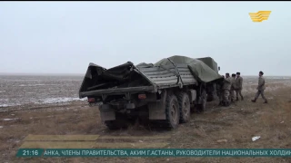 В Жамбылской области 17 военных пострадали в ДТП