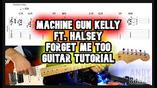 Machine Gun Kelly - forget me too Guitar Tutorial Lesson