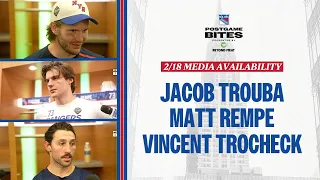 NYR at NYI: Jacob Trouba, Matt Rempe & Vincent Trocheck Postgame Availability | Feb. 18, 2024