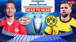 PSV Eindhoven vs Borussia Dortmund Predicted Lineup Champions League 2023/2024 Round of 16 First Leg