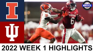 Illinois vs Indiana Highlights | College Football Week 1 | 2022 College Football Highlights