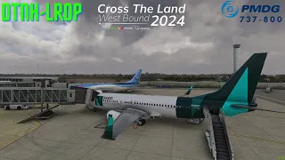 #msfs2020 | Amateur Pilot Attempts Vatsim Cross The Land West Bound 2024 | PMDG 737-800 | #vatsim