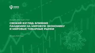 Онлайн круглый стол «Свежий взгляд: влияние пандемии на мировую экономику и мировые товарные рынки»