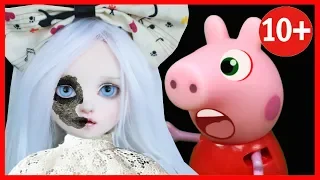 🔴СТРАШИЛКИ НА НОЧЬ ОТ ПАПЫ живая кукла мультик СТРАШНЫЕ ИСТОРИИ horror pig мультфильм 2018 2021
