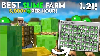 Minecraft BEST Slime Farm - NO  Slime Chunks Needed | Slime Farm 1.20+ Tutorial - 5,000 per/h