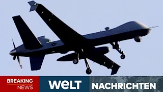 WARNUNG VOR ESKALATION: "Provokation!" US-Militärdrohne kollidiert mit Russen-Kampfjet | WELT Stream