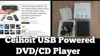 I bought a cheap USB powered DVD/CD from Amazon! | Is it any good? | Ceihoit DVD/CD Player Review