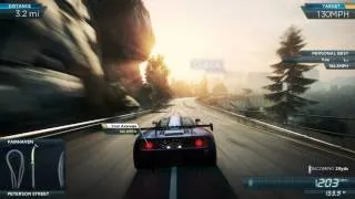 NFS Most Wanted 2012: "The Descent" 185.7mph / 298.9kmh - Mclaren F1 LM Full Pro Mods