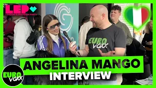 🇮🇹 ANGELINA MANGO - 'La noia' (INTERVIEW) // London Eurovision Party 2024 // Italy Eurovision 2024