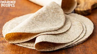 FLOUR + BOILING WATER! Thin Bread That Drives The Whole World Crazy! No yeast No oven!