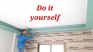 A simple explanation of how to make a gypsum board decoration