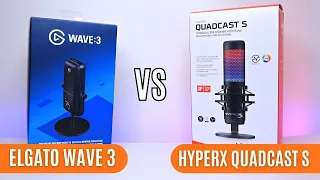 WHICH MIC IS BETTER FOR STREAMING? | Elgato Wave 3 vs HyperX Quadcast S