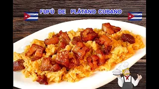 Fufú de Plátano Receta Original Cubana