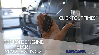How to Remote Engine Start Your 2022 Lexus GX