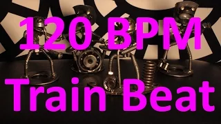 120 BPM - Train Beat Country Rock- 4/4 Drum Track - Metronome - Drum Beat