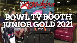 Junior Gold 2021 Trade Show Bowl TV Booth with KR Strikeforce