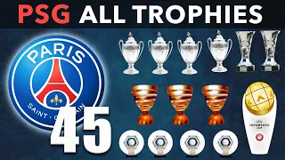 PSG All Trophies Comparison 1956-2021 | Paris Saint-Germain