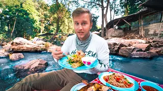 Eating Food Inside a WATERFALL / 2500 Meters Above Sea Level / Chiang Mai Motorbike Tour