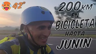 VIAJE en BICI PLAYERA a Junin 200km para ver a Sarmiento vs Rosario Central !