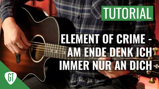 Element of Crime - Am Ende denk ich immer nur an dich | Gitarren Tutorial Deutsch