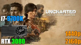 Uncharted Legacy of Thieves l RTX 3080 i7 9700K l Med High Ultra DLSS Settings l 1440p 4K