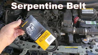 How to Replace A Serpentine Belt - Nissan Versa 2013