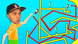 .000001% Impossible BOTTLE FLIPS in Happy Wheels!