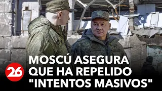 Moscú asegura que ha repelido "intentos masivos" de Ucrania por romper sus defensas de Bajmut