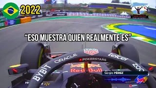 CHECO PÉREZ furioso con MAX VERSTAPPEN luego de que no le devuelva la posición | GP Brasil 2022