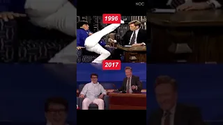 Jackie chan💞  kicking😅 journalist.... Then VS Now