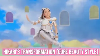 Idol x Warrior Miracle Tunes x Smile Precure| Hikari’s Transformation (Cure Beauty Style)