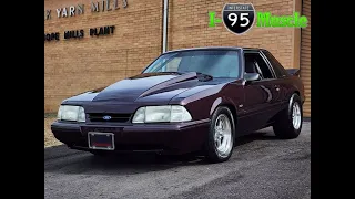 347 Powered 1987 Ford Mustang Street/Strip at I-95 Muscle